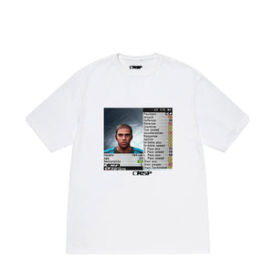 white adriano PES 6 stats tee