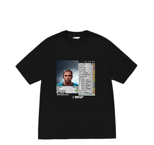 black adriano PES 6 stats tee