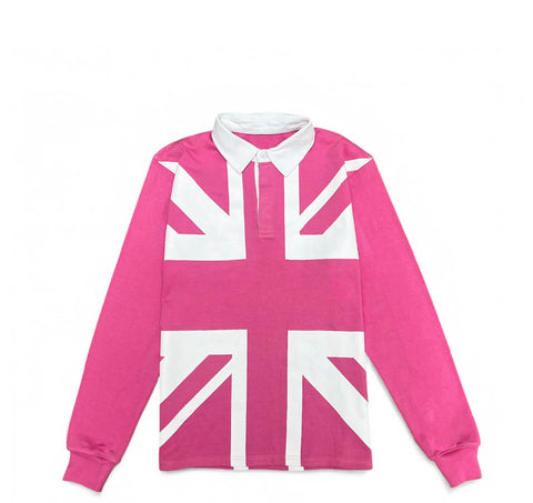 Pink Union Jack Rugby Shirt